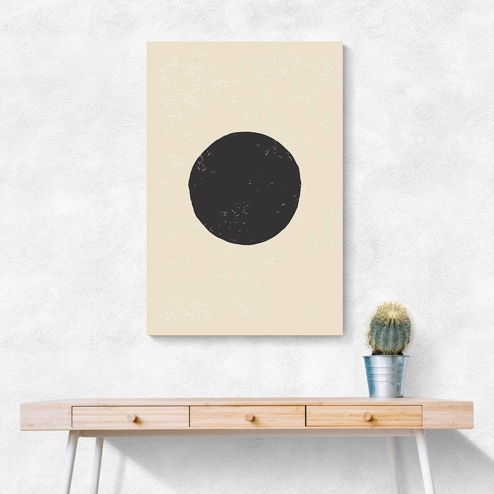 Black Minimal Shapes Series #4 Wall Art