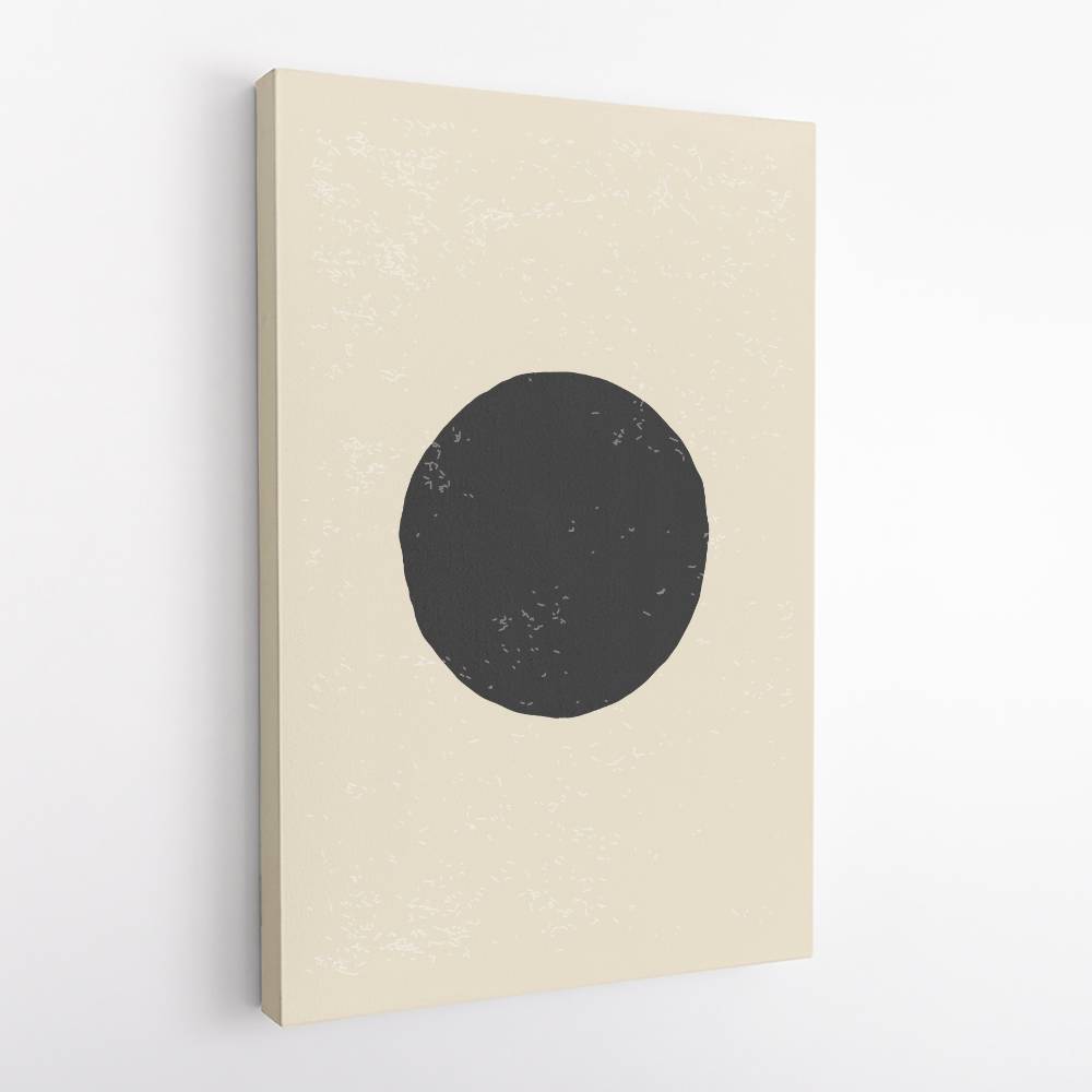 Black Minimal Shapes Series #4 Wall Art