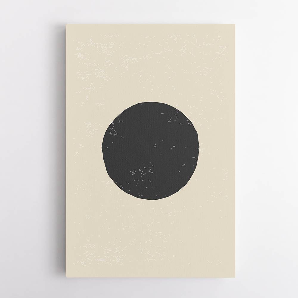 Black Minimal Shapes Series #4 Wall Art