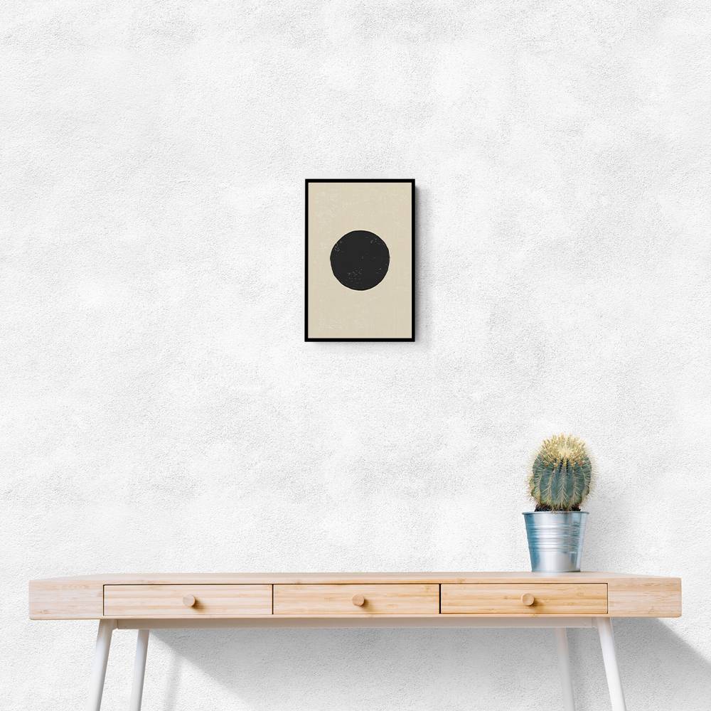 Black Minimal Shapes Series #4 Wall Art