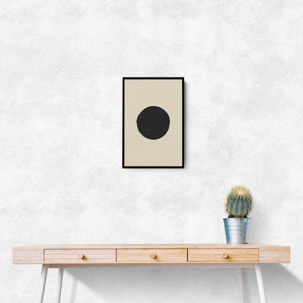 Black Minimal Shapes Series #4 Wall Art