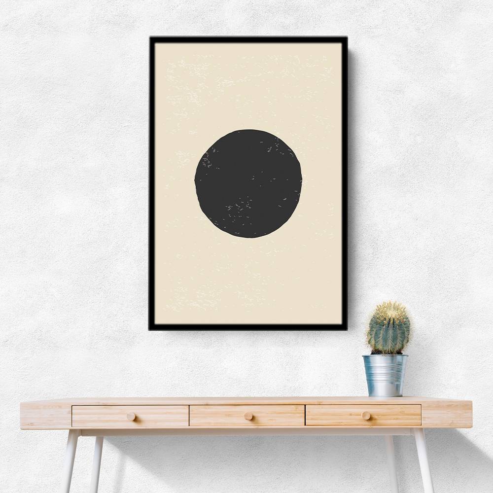 Black Minimal Shapes Series #4 Wall Art