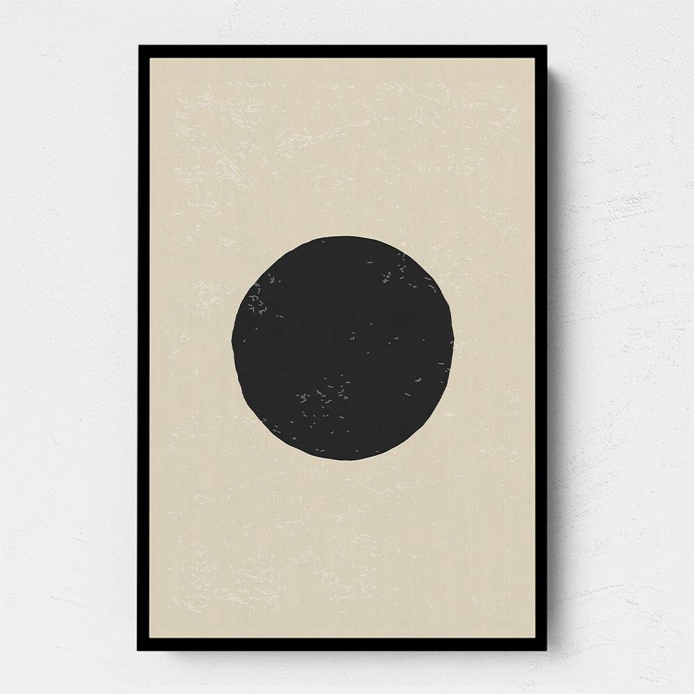 Black Minimal Shapes Series #4 Wall Art