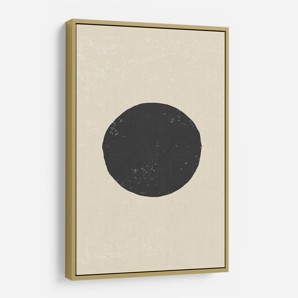 Black Minimal Shapes Series #4 Wall Art