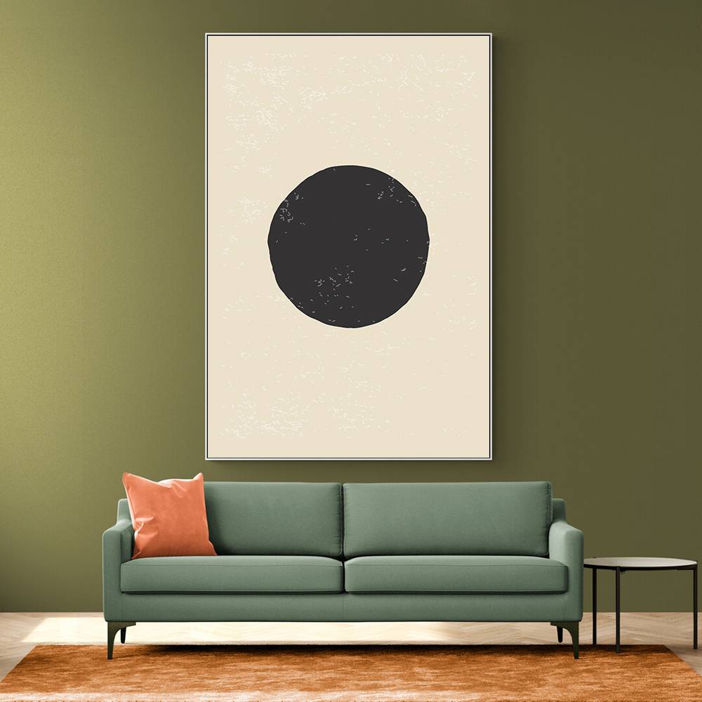 Black Minimal Shapes Series #4 Wall Art