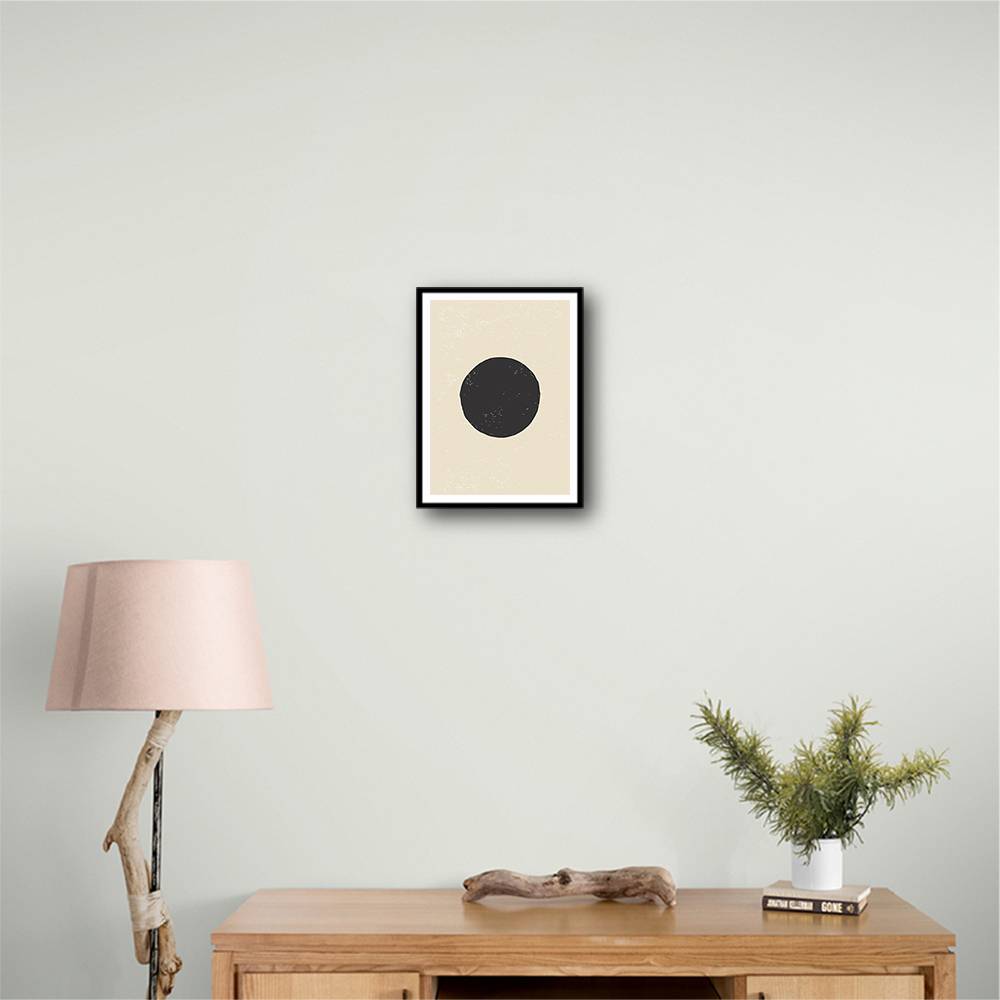 Black Minimal Shapes Series #4 Wall Art