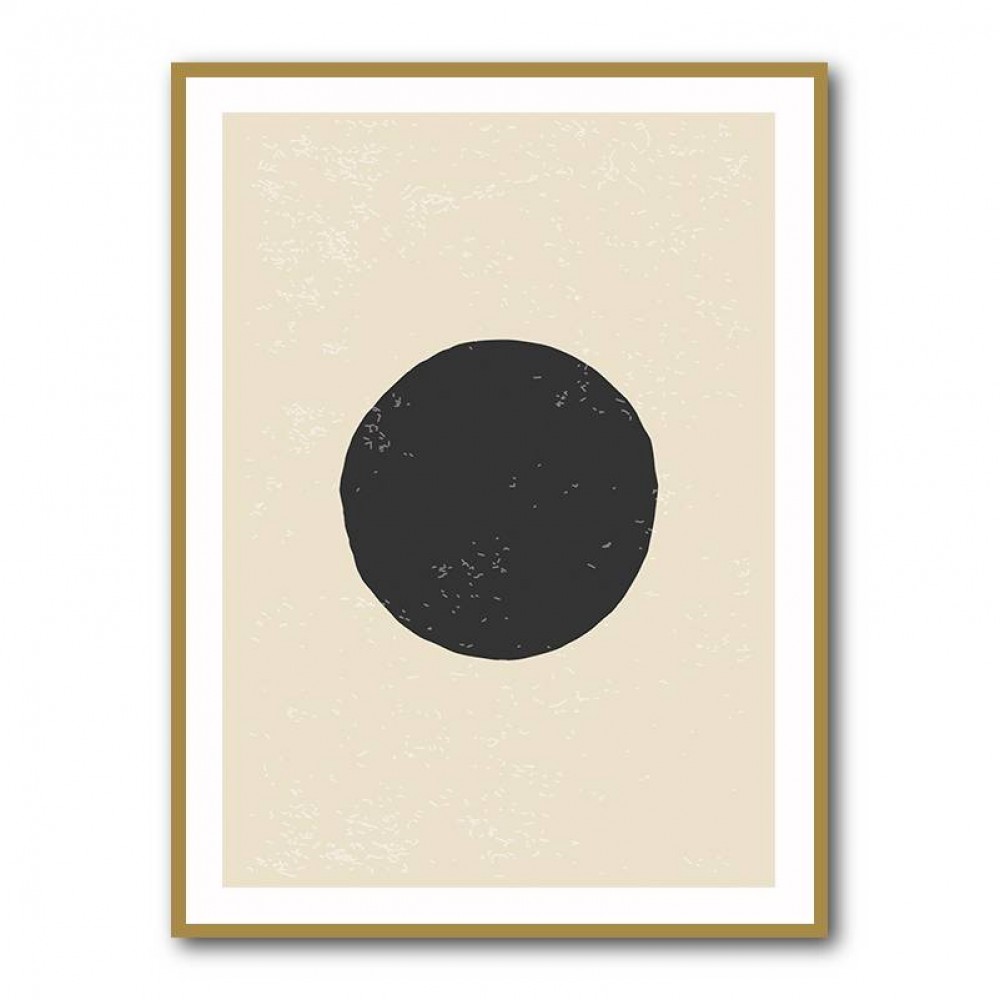 Black Minimal Shapes Series #4 Wall Art