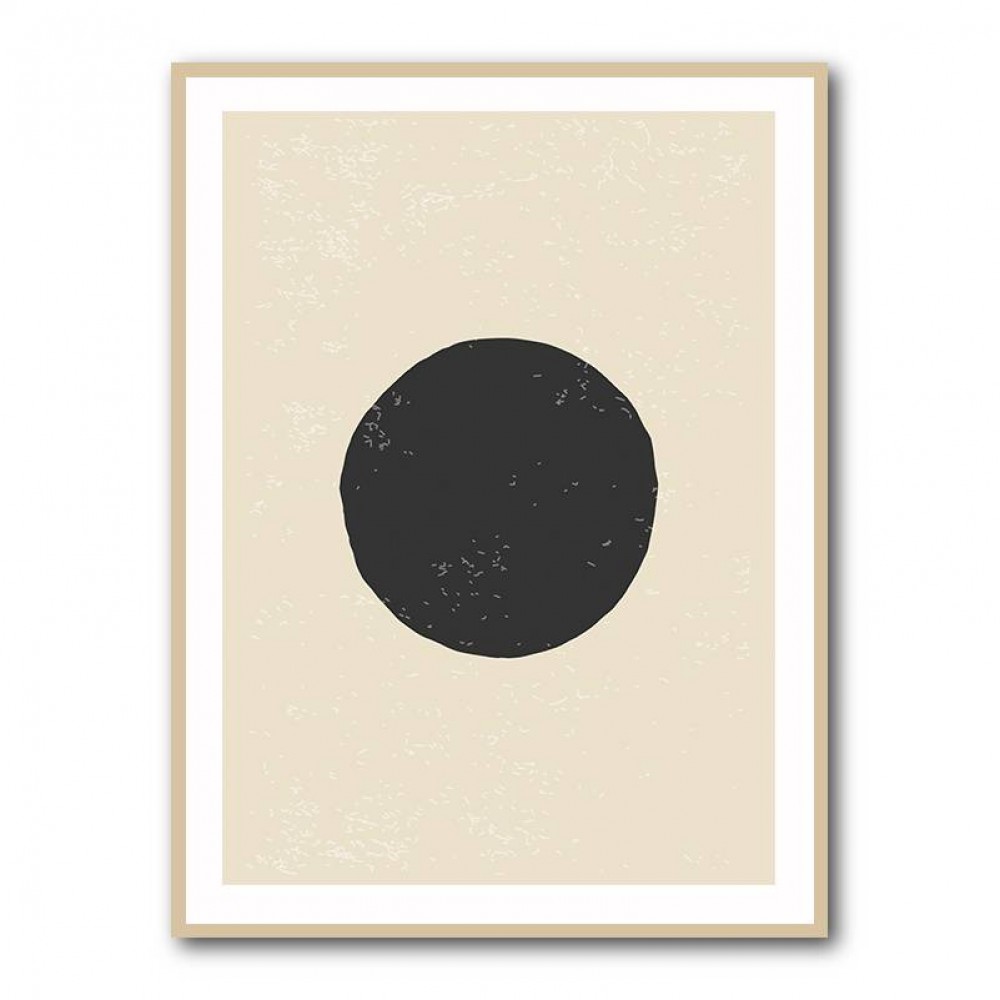 Black Minimal Shapes Series #4 Wall Art