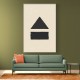 Black Minimal Shapes Series #6 Wall Art