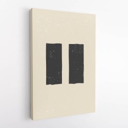 Black Minimal Shapes Series #7 Wall Art