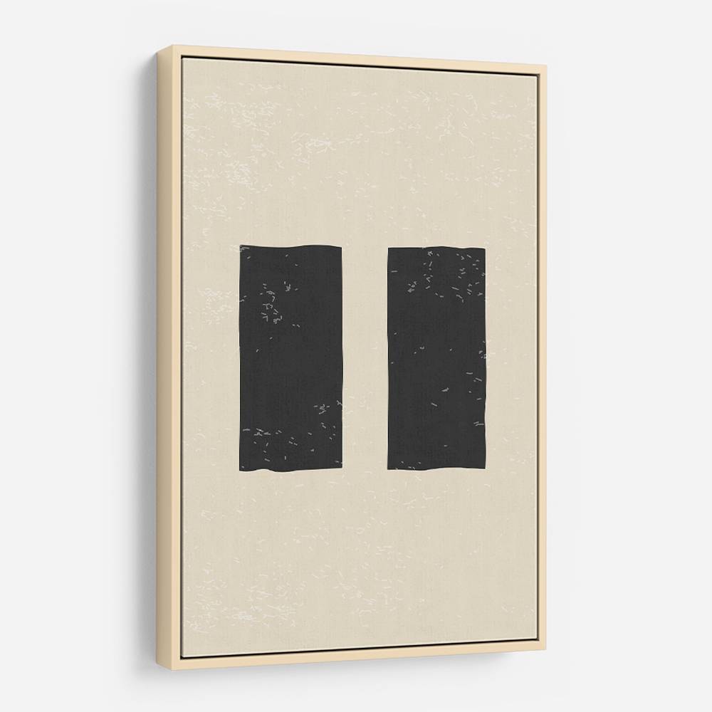 Black Minimal Shapes Series #7 Wall Art