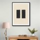 Black Minimal Shapes Series #7 Wall Art