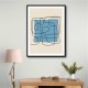 Blue Backed Lines Wall Art