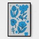 Blue Flowers Wall Art