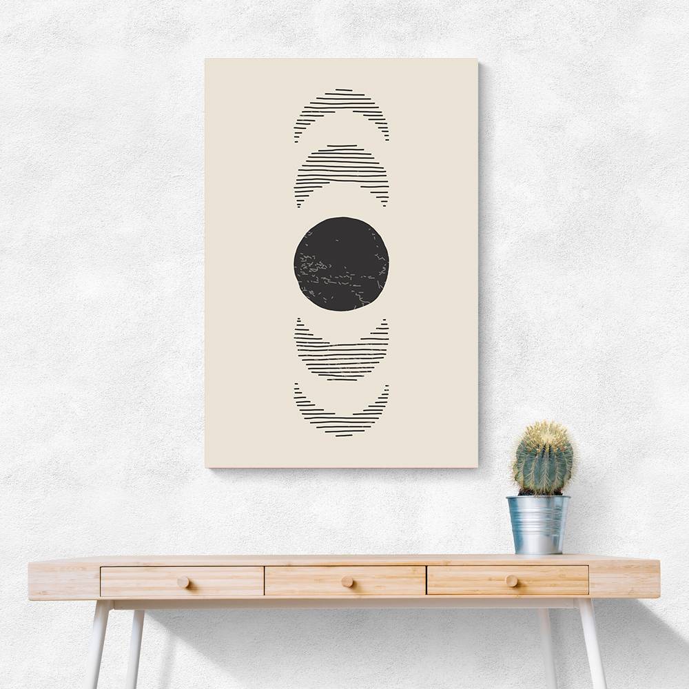 Boho Sun and Moon #4 Wall Art