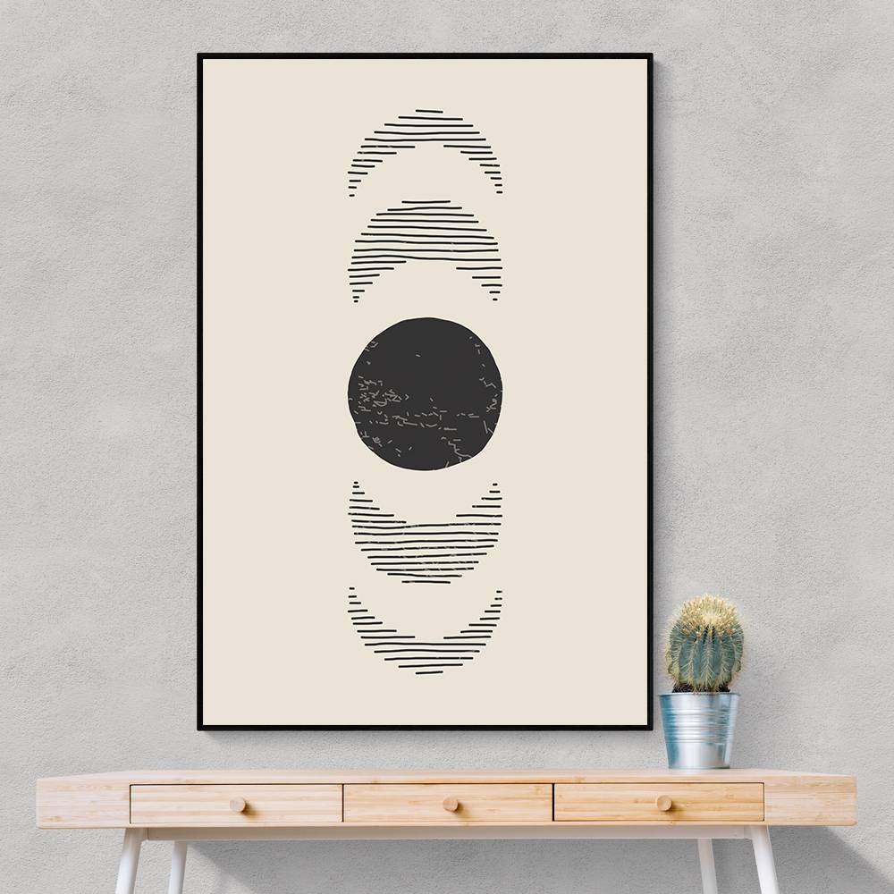 Boho Sun and Moon #4 Wall Art