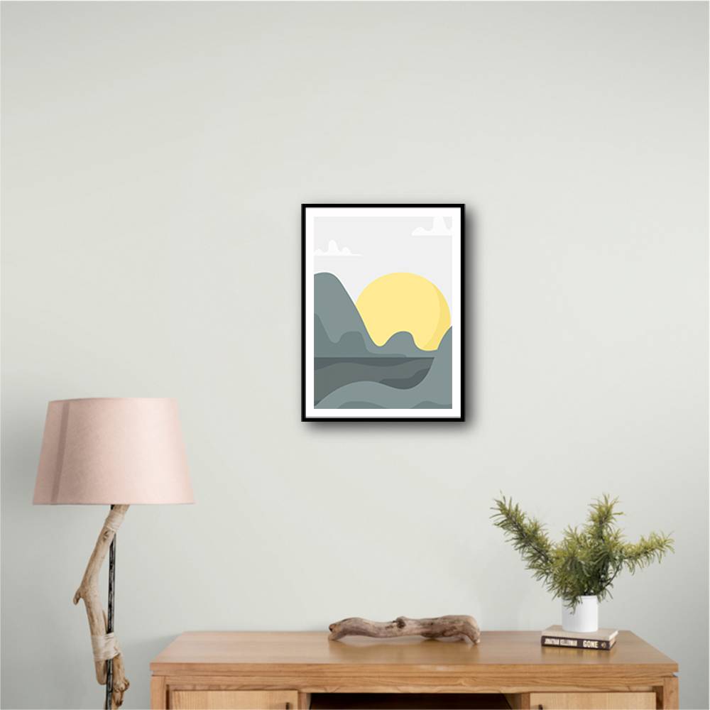 Boho Sunny Landscape #1 Wall Art