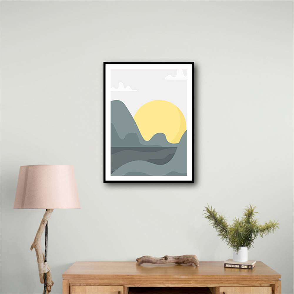 Boho Sunny Landscape #1 Wall Art