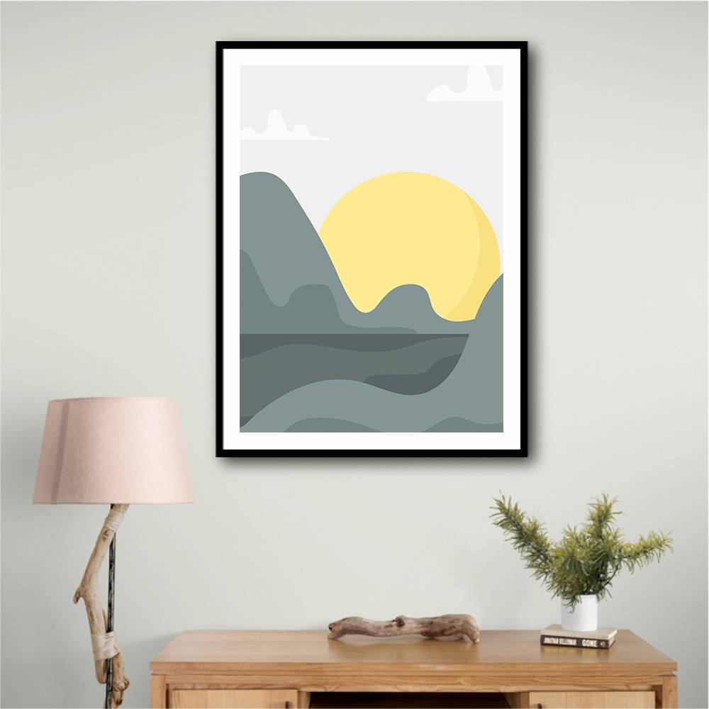 Boho Sunny Landscape #1 Wall Art