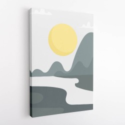 Boho Sunny Landscape #3 Wall Art