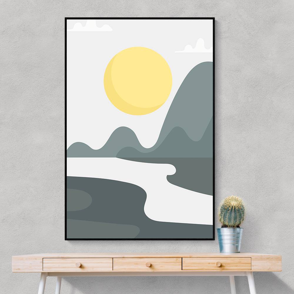 Boho Sunny Landscape #3 Wall Art