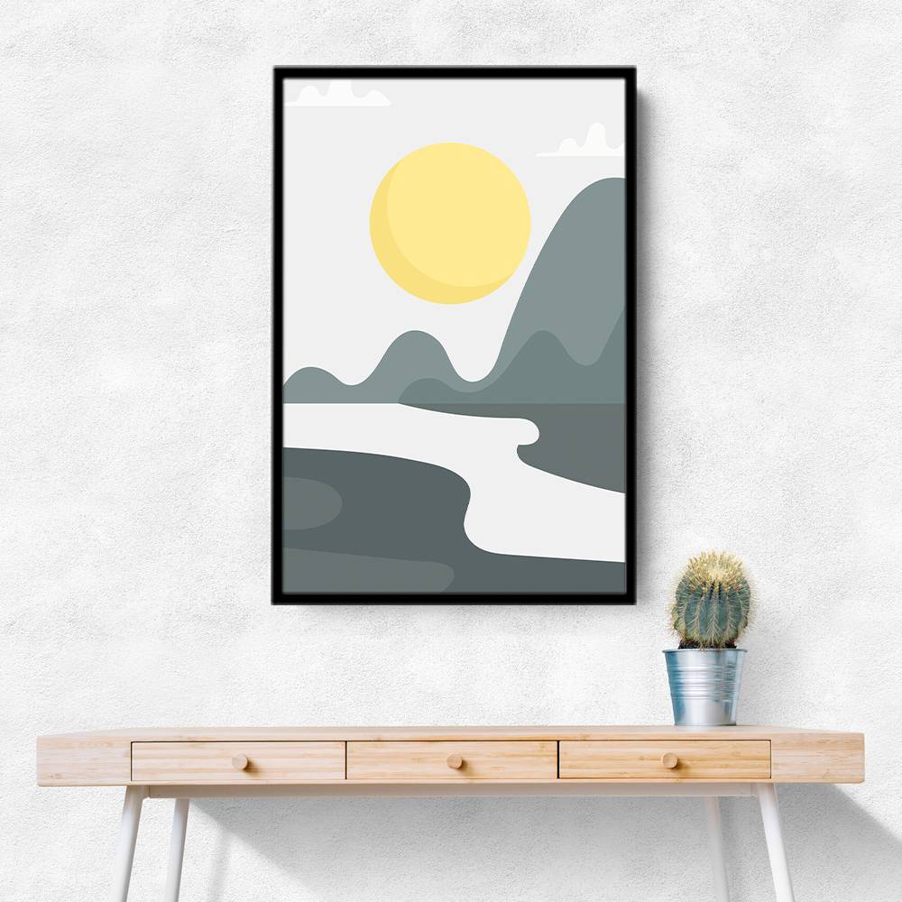 Boho Sunny Landscape #3 Wall Art