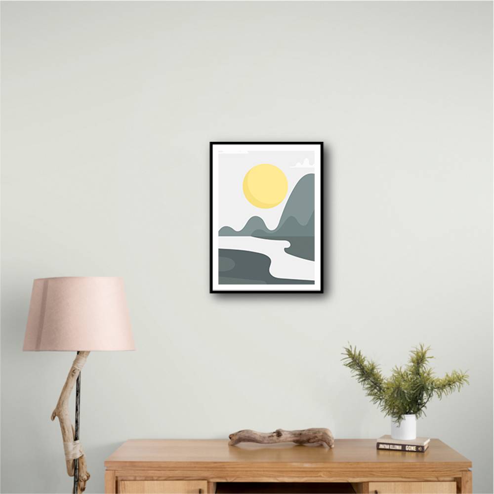 Boho Sunny Landscape #3 Wall Art