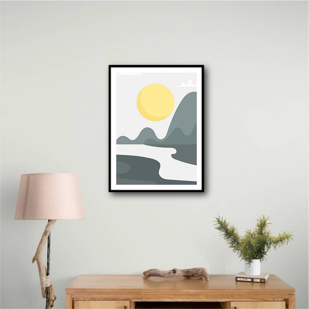 Boho Sunny Landscape #3 Wall Art