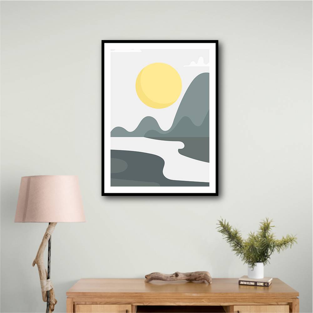 Boho Sunny Landscape #3 Wall Art