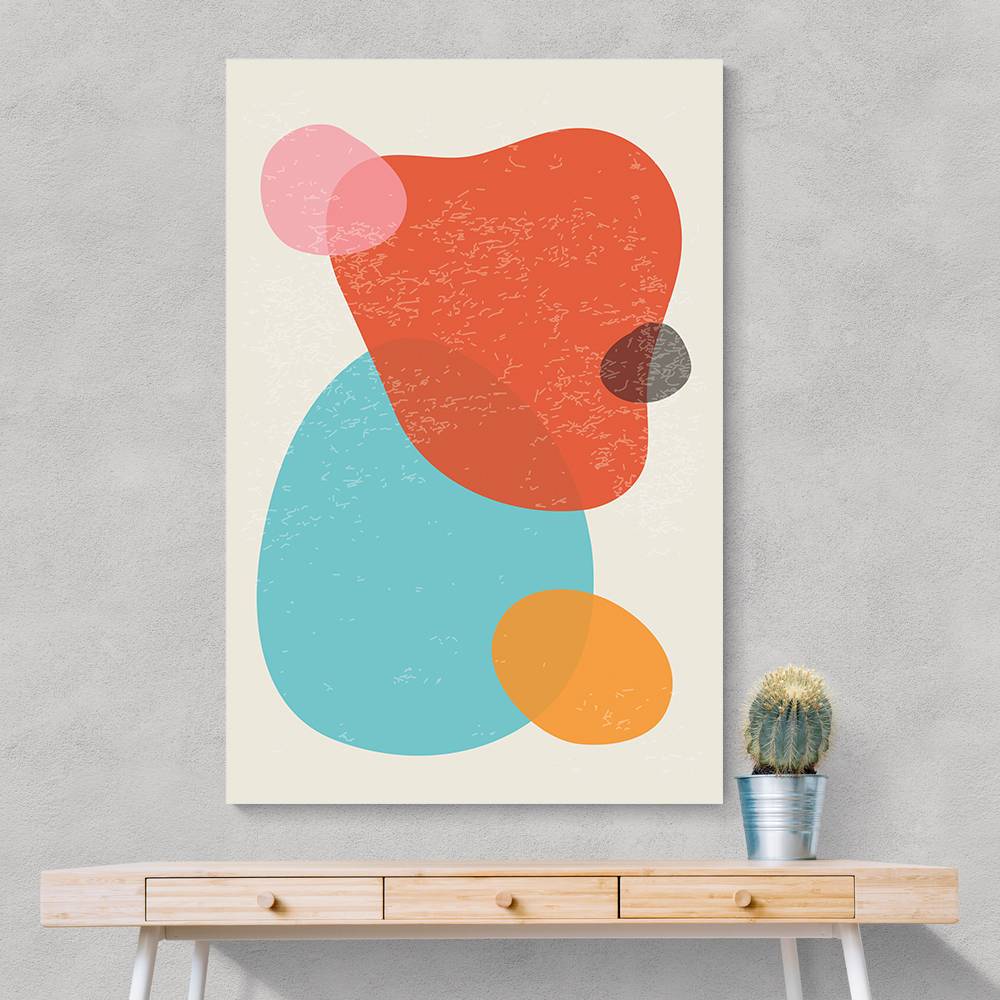 Bright Abstract Shapes #2 Wall Art