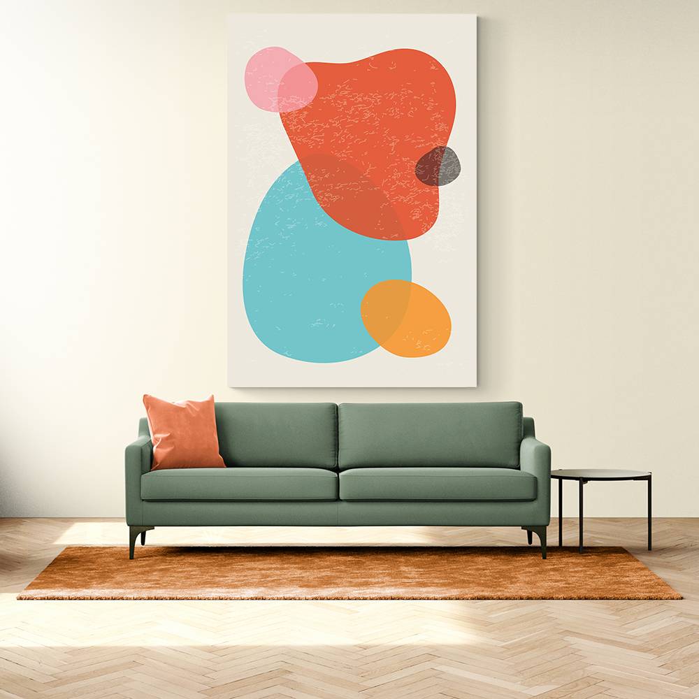 Bright Abstract Shapes #2 Wall Art