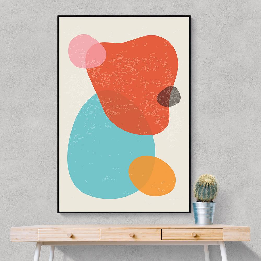 Bright Abstract Shapes #2 Wall Art