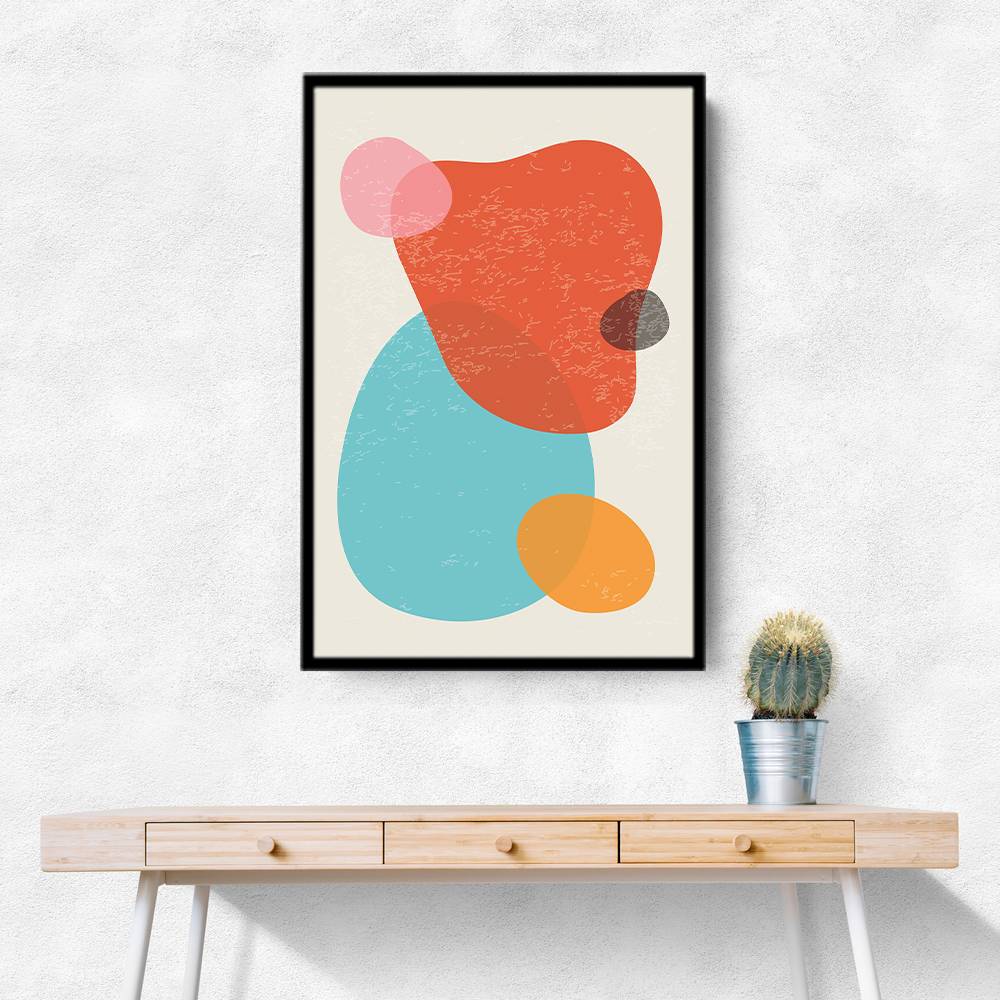 Bright Abstract Shapes #2 Wall Art