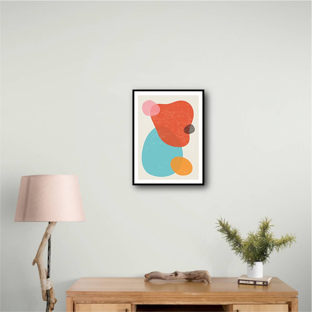 Bright Abstract Shapes #2 Wall Art