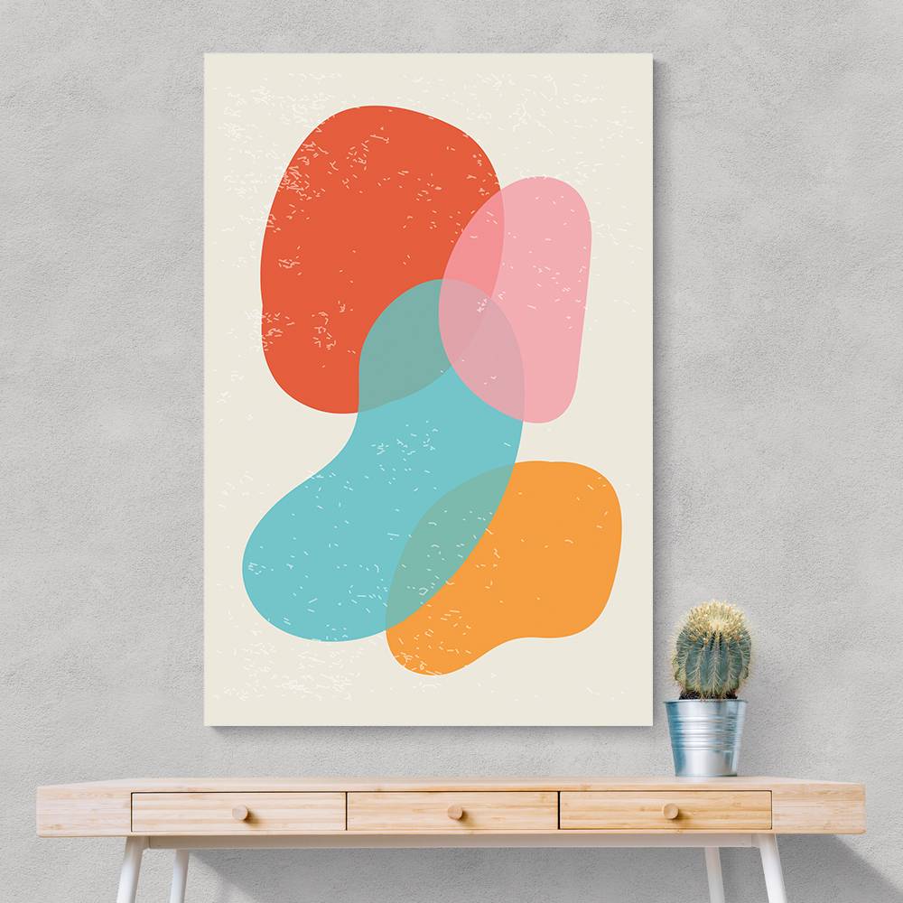 Bright Abstract Shapes #3 Wall Art