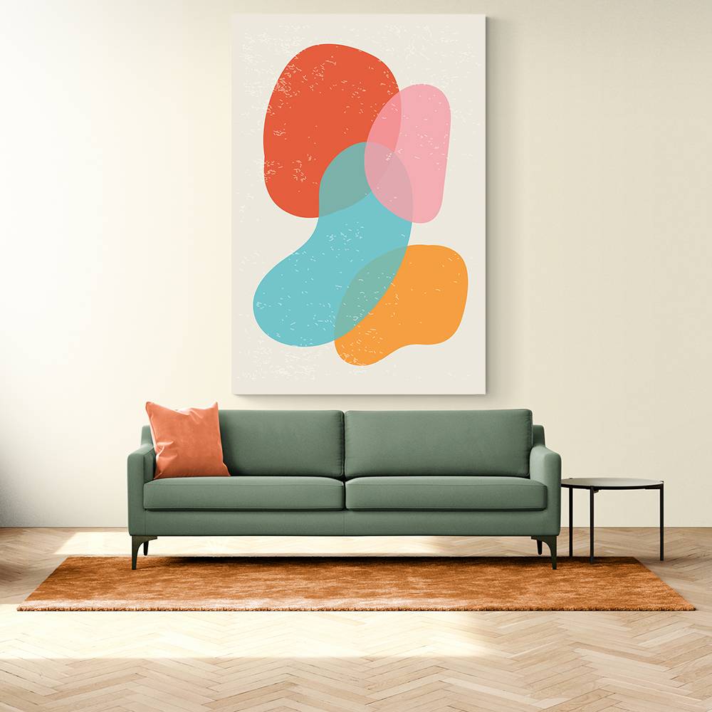 Bright Abstract Shapes #3 Wall Art