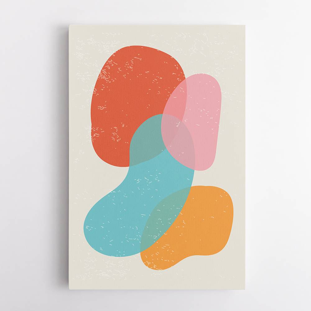 Bright Abstract Shapes #3 Wall Art