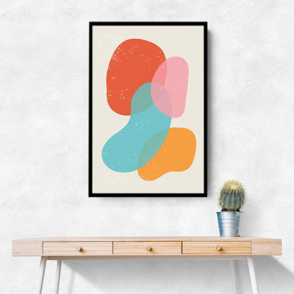 Bright Abstract Shapes #3 Wall Art