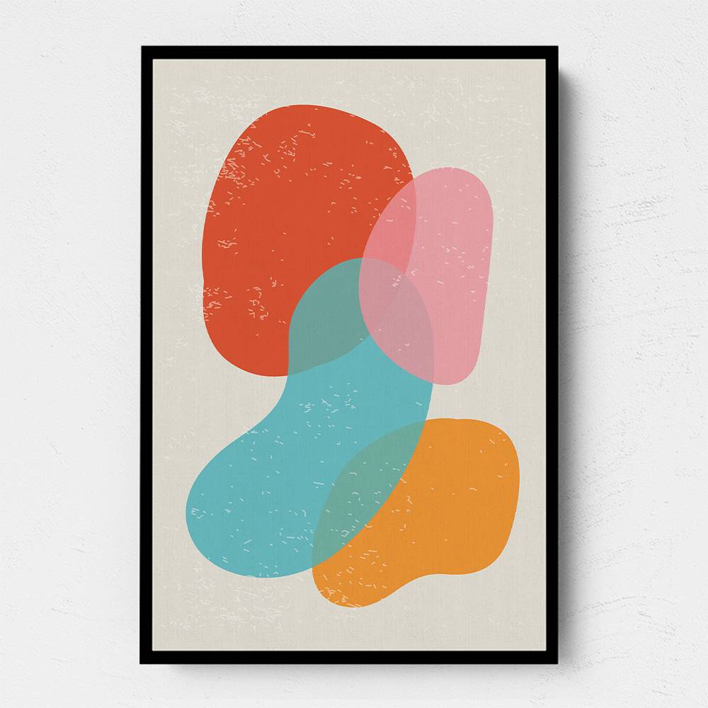 Bright Abstract Shapes #3 Wall Art