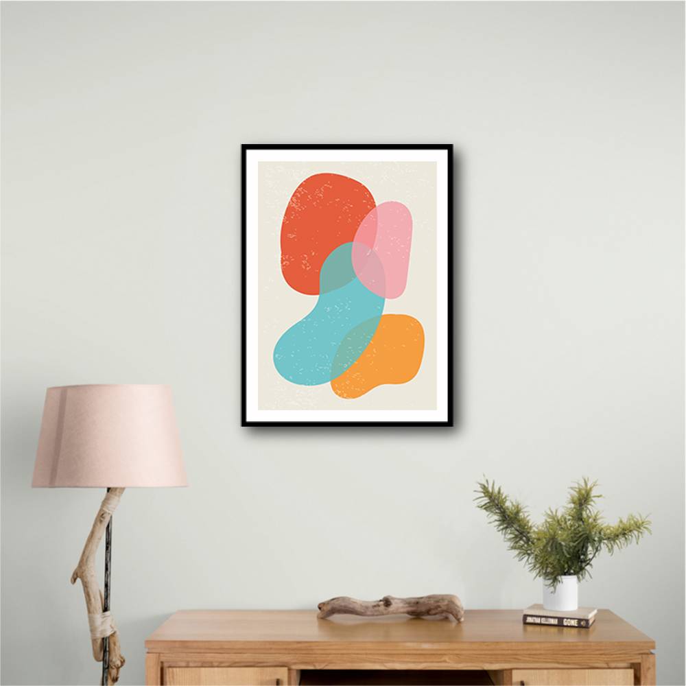 Bright Abstract Shapes #3 Wall Art