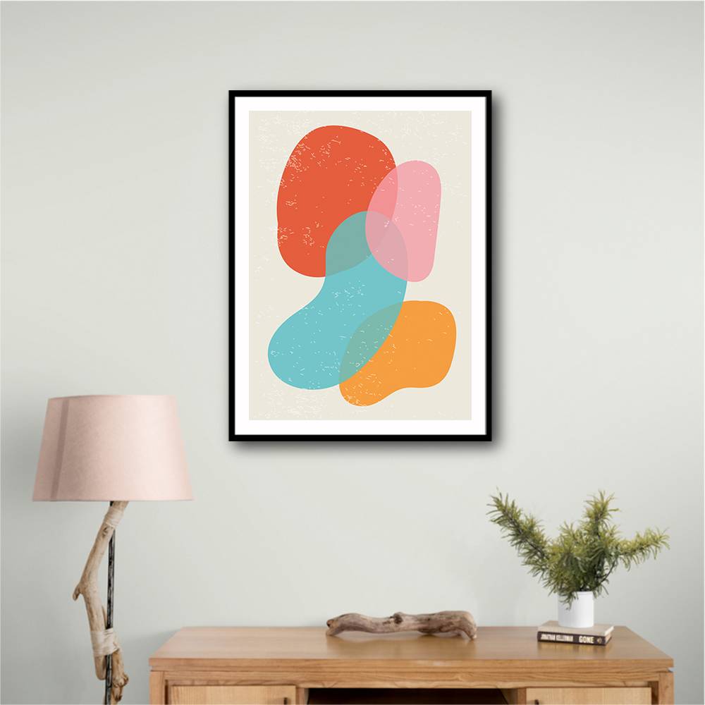 Bright Abstract Shapes #3 Wall Art