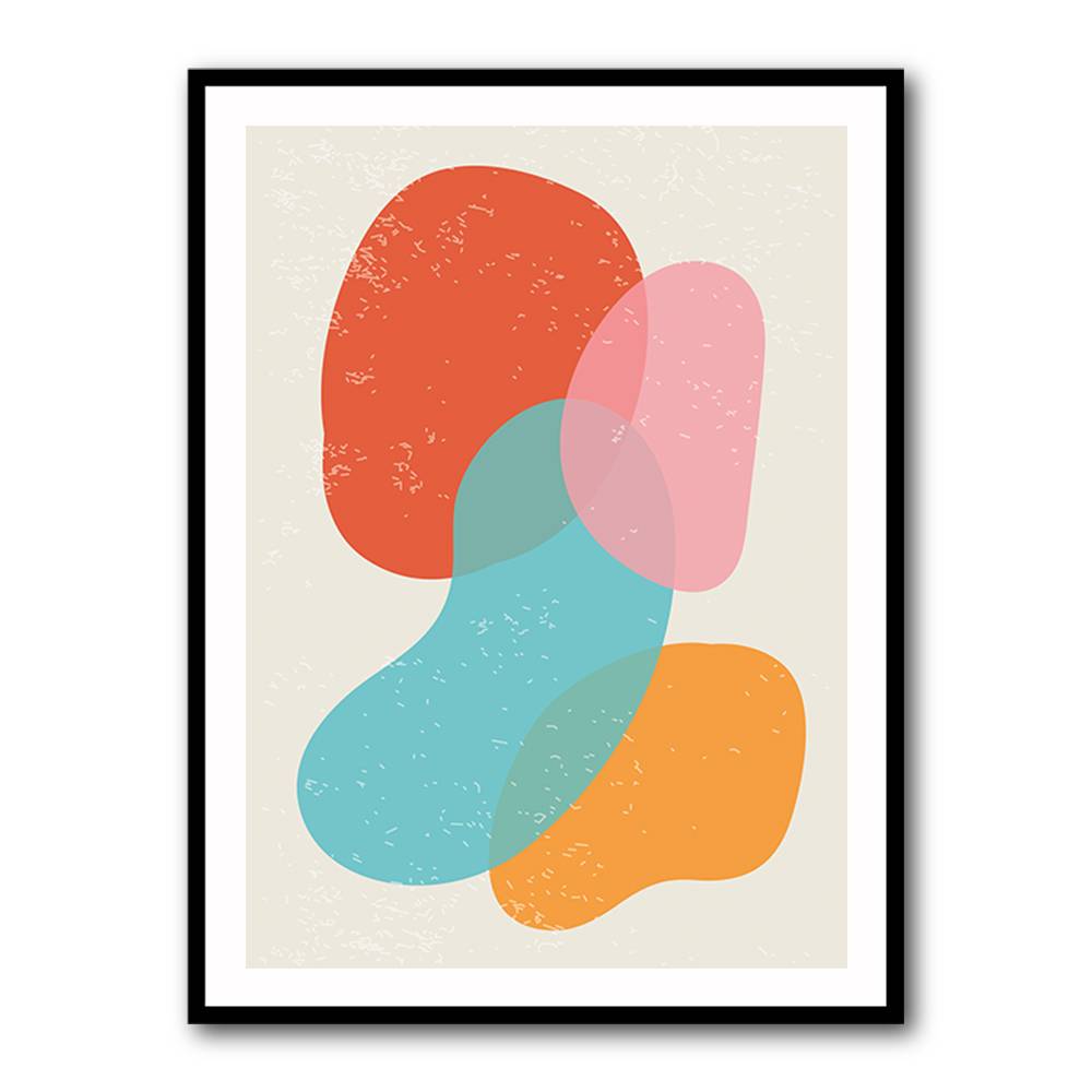 Bright Abstract Shapes #3 Wall Art