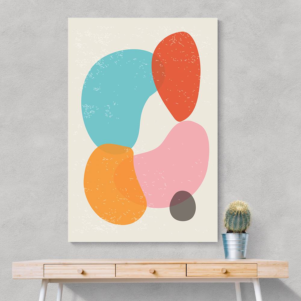 Bright Abstract Shapes #4 Wall Art