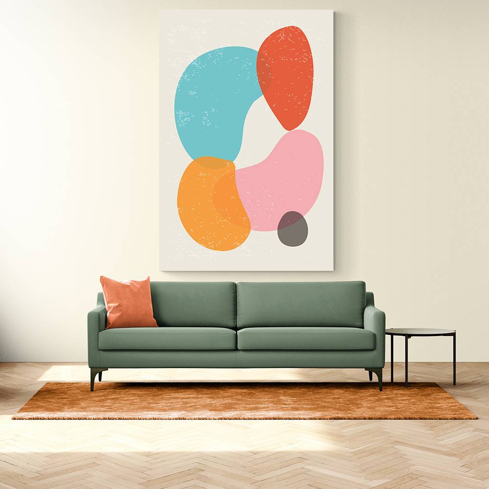 Bright Abstract Shapes #4 Wall Art