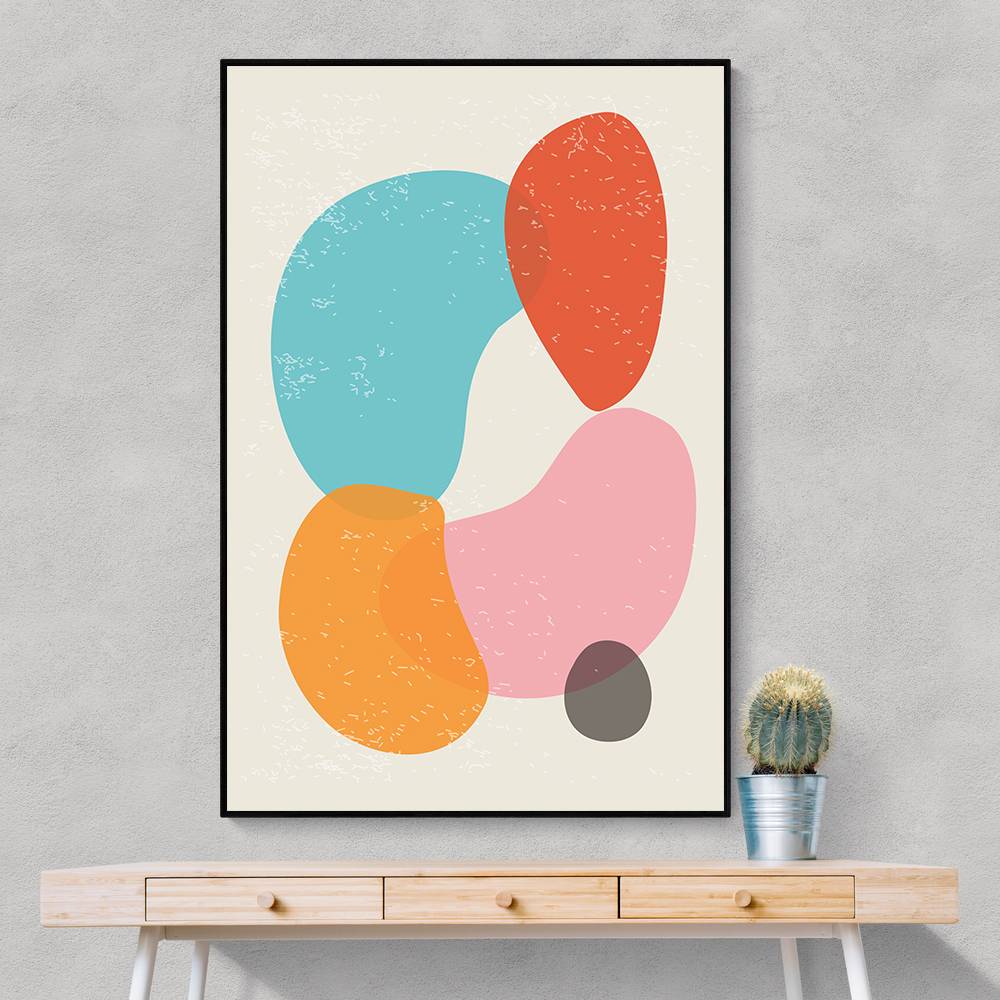 Bright Abstract Shapes #4 Wall Art