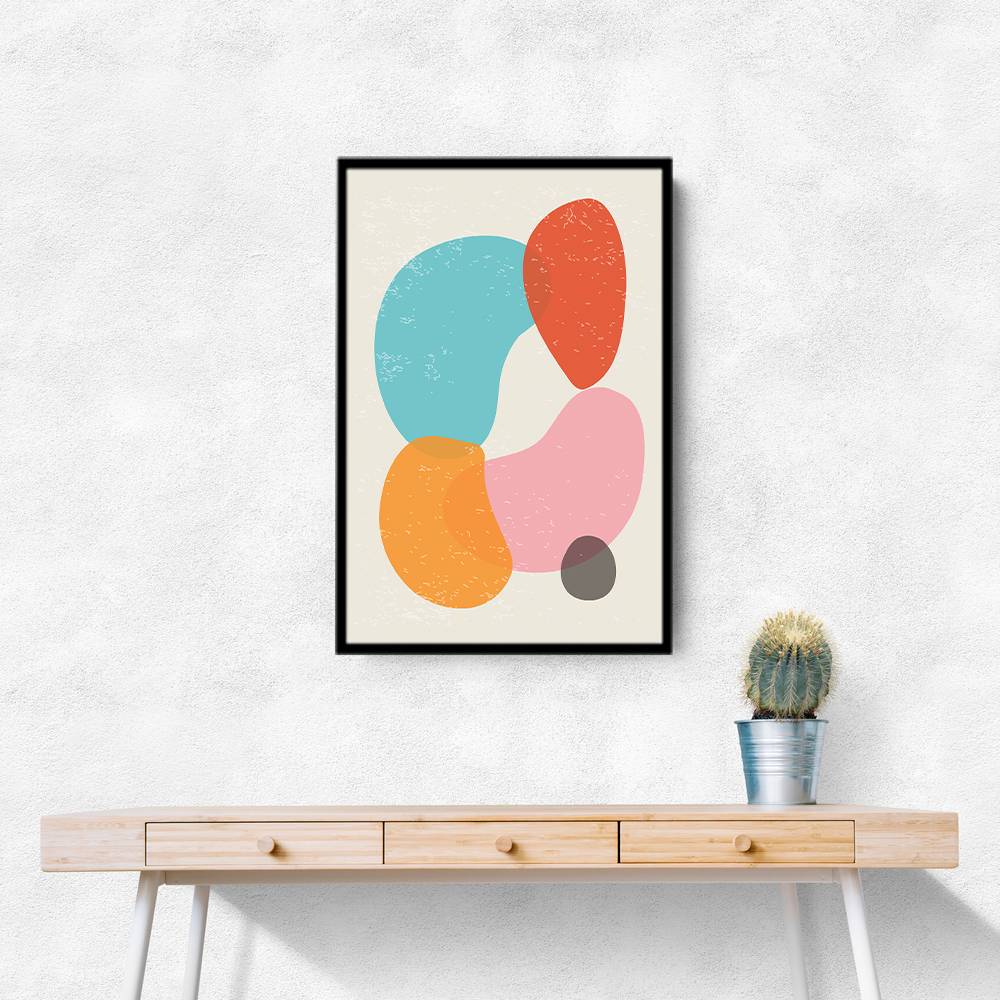 Bright Abstract Shapes #4 Wall Art