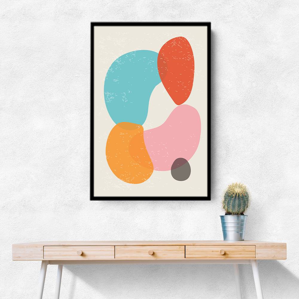 Bright Abstract Shapes #4 Wall Art