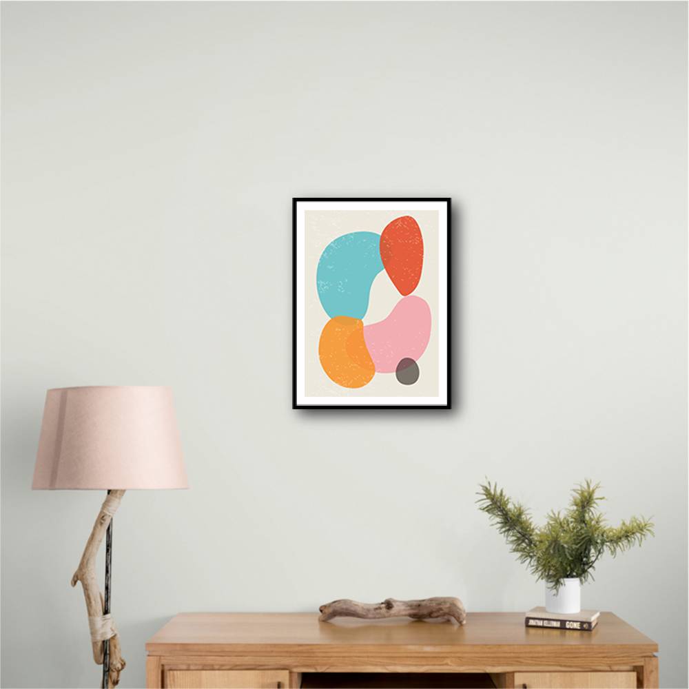 Bright Abstract Shapes #4 Wall Art