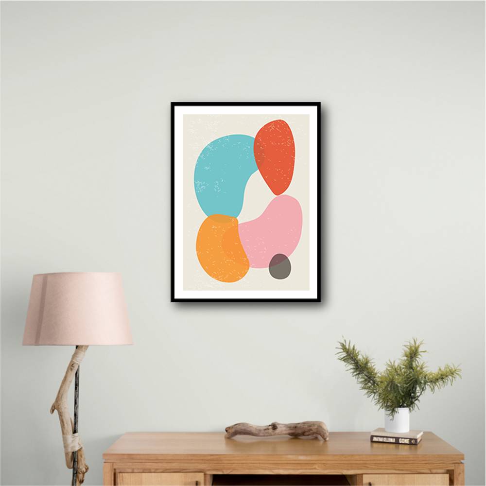 Bright Abstract Shapes #4 Wall Art