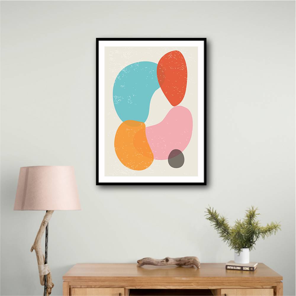 Bright Abstract Shapes #4 Wall Art